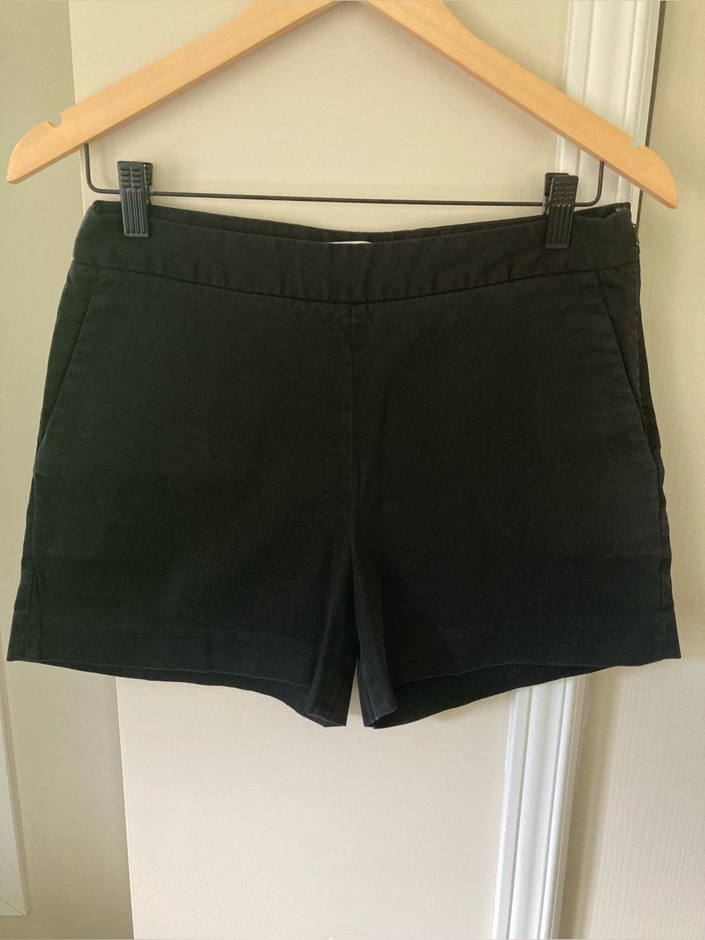 Faded Black Side-Zip Flat Front Everlane Short